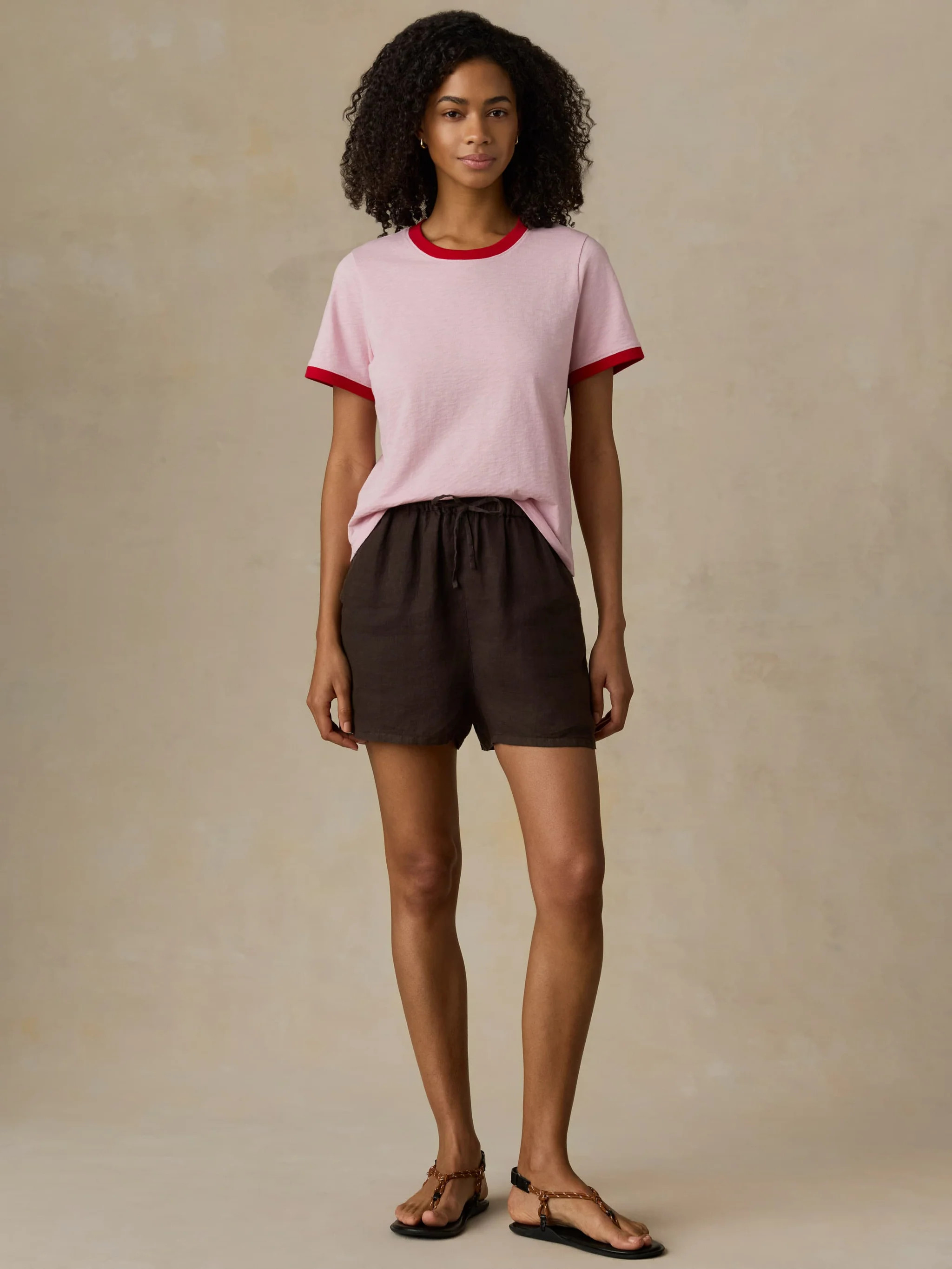 Laguna Linen Montecito Short - Demitasse | Faherty