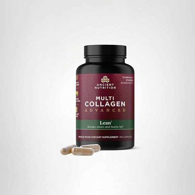 Ancient Nutrition Multi Collagen Advanced Lean with Probiotics, Hydrolyzed Collagen Peptides Supp... | Amazon (US)