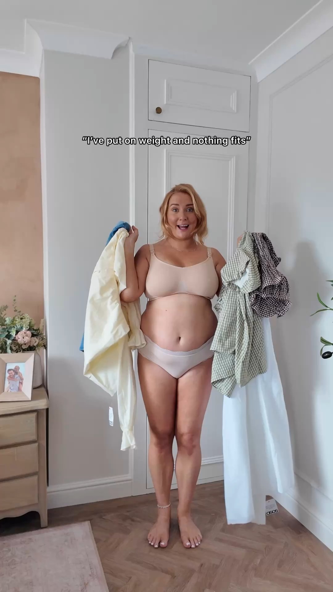 perfect pieces that will see you through the last of summer and into autumn! 

Wearing a 16 in all. All breastfeeding friendly except babydoll (currently sold out but product code on asos: 148786589

Knickers are stripe and stare!