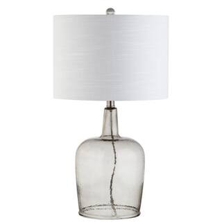 JONATHAN Y Augustine 26 in. Smoked Gray Glass Table Lamp JYL4003A | The Home Depot