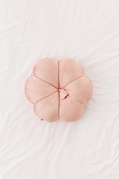 Leela Velvet Flower Throw Pillow | Urban Outfitters (US and RoW)