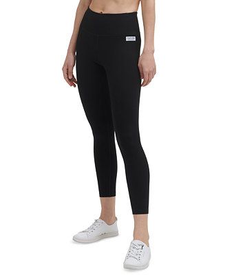 Calvin Klein Women's Logo Patch 7/8 Leggings & Reviews - Pants & Capris - Women - Macy's | Macys (US)