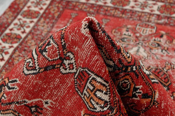 Read the full title
    4' x 6'1"  Red Modern Boho Deco Farmhouse Living Room  Rug, Entryway Rug,... | Etsy (US)