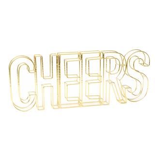Style Me Pretty Gold Cheers Wire Sign | Michaels Stores