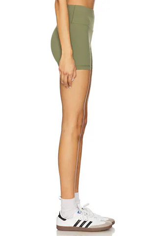 Isla Micro Rib 3 Inch Short in Clover Green | Revolve Clothing (Global)