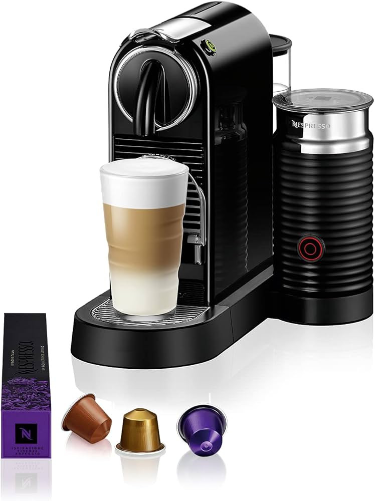Nespresso Citiz Automatic Pod Coffee Machine with Milk Frother for Espresso, Cappuccino and Latte... | Amazon (UK)