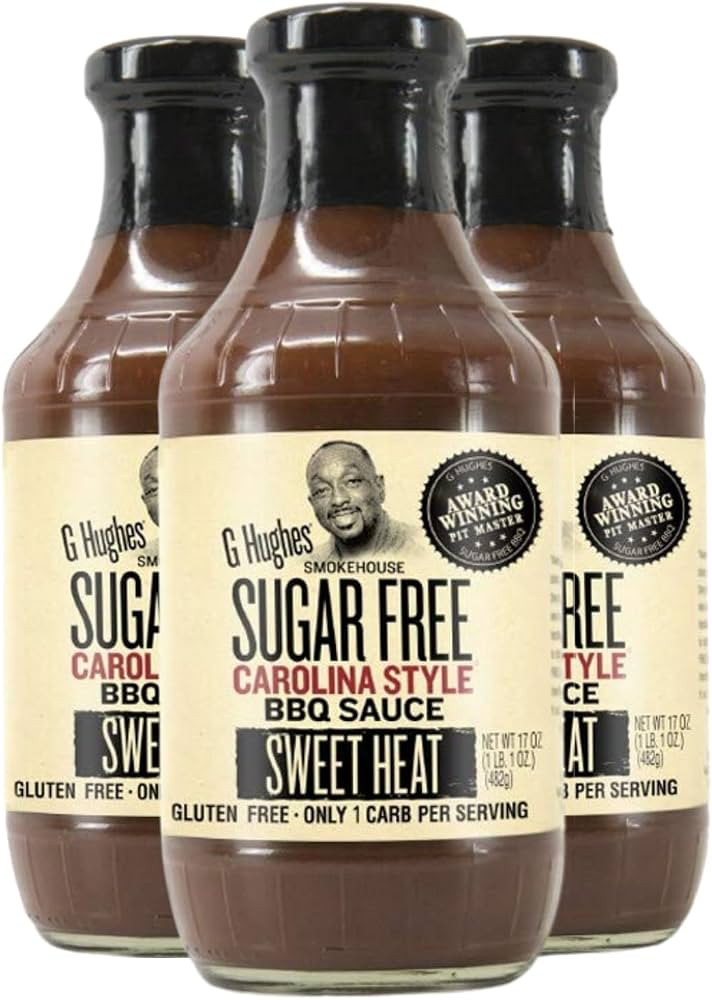 G Hughes Sugar Free, Sweet Heat Carolina BBQ Sauce - Sweet Chili Sauce, Sugar Free BBQ Sauce, Glu... | Amazon (US)