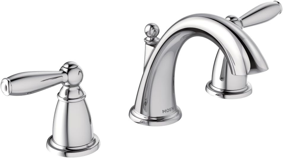 Moen T6620 Brantford Two-Handle 8 in. Widespread Bathroom Faucet Trim Kit, Valve Required, Chrome | Amazon (US)