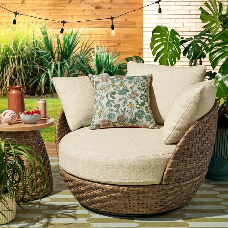 Beautiful 18" x 18" Decorative Outdoor Pillow by Drew Barrymore, Wildflower | Walmart (US)