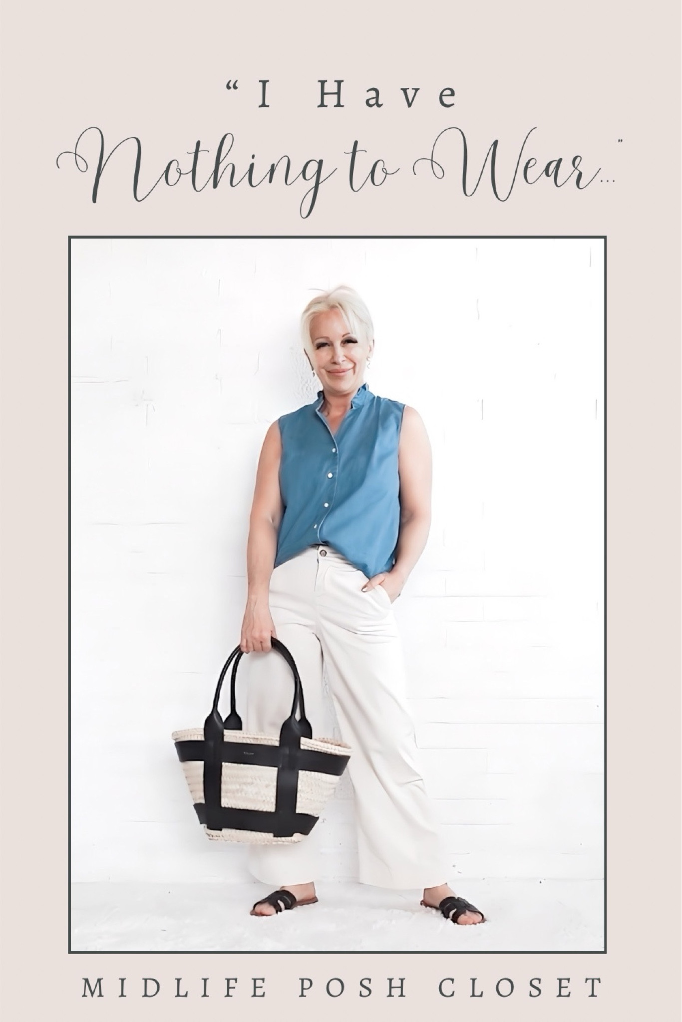 “I Have NOTHING to Wear…” Oh but you DO! Start with a sleeveless chambray shirt or short sleeve chambray shirt.   Over 50 / over 60 / over 40 / minimalist / neutral / classic style 	

#LTKstyletip #LTKover40 #LTKSeasonal