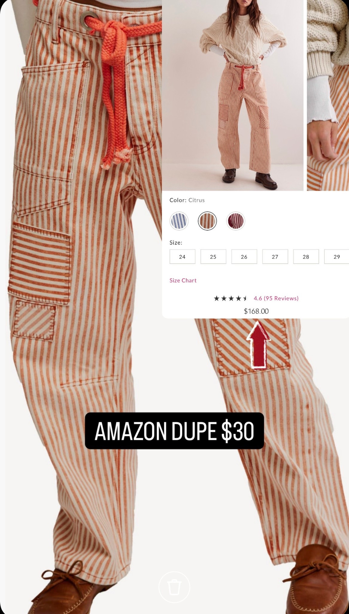 Found a dupe of the ‘Moxie Railroad Low-Slung Jeans’ for 1/6th the cost of the free people ones! Comes in multiple colors 