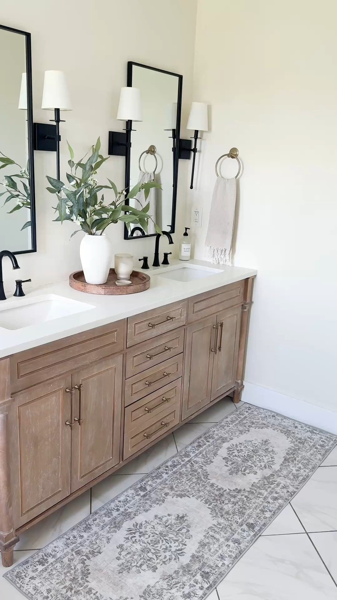 Classic and elegant bathroom decor, bathroom vanity on major sale!!!

Bathroom vanity, bathroom cabinet, runner rug, bath mat, hand towel, bath towel, bathroom decor 

#LTKFindsUnder50 #LTKSaleAlert #LTKHome