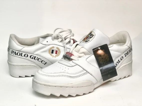 Vintage 90's Paolo GUCCI Runners  NOS  Size 10 Mens | Etsy | Etsy (US)