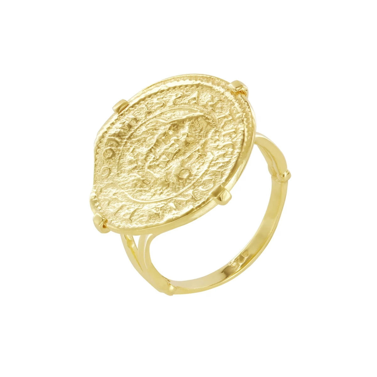 Pirate Cob Ring Gold Vermeil | Wolf & Badger (US)