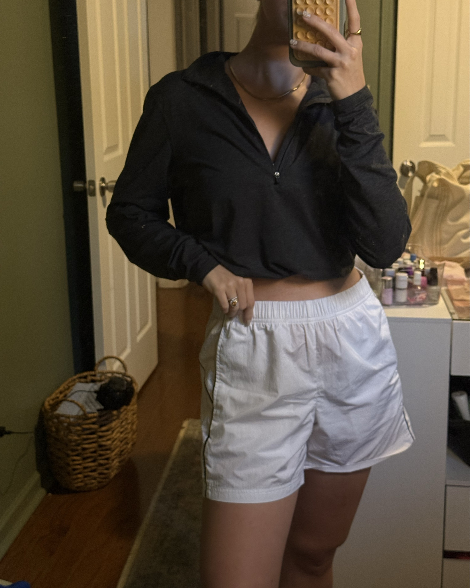 Saturday errands OOTD 
I love shopping in my husband’s closet when I’m uninspired in mine lol. This Vuori quarter zip is a great example of how to challenge yourself and make it your own! 
I just leaned into the athletic style and loved the outcome 😊🤍✨⚽️

#LTKFindsUnder100 #LTKFindsUnder50 #LTKActive