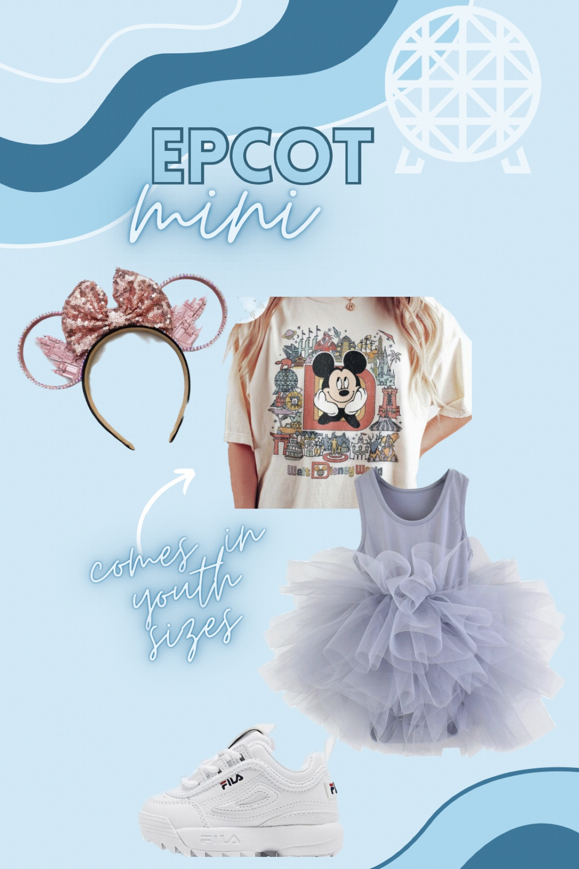 Here’s the mini to your mama! The tees look adorable tied up over a tank tutu dress. 💗💎⭐️ don’t forget to grab a new interactive magic band if you have the old model!

#LTKFind #LTKfamily #LTKSeasonal