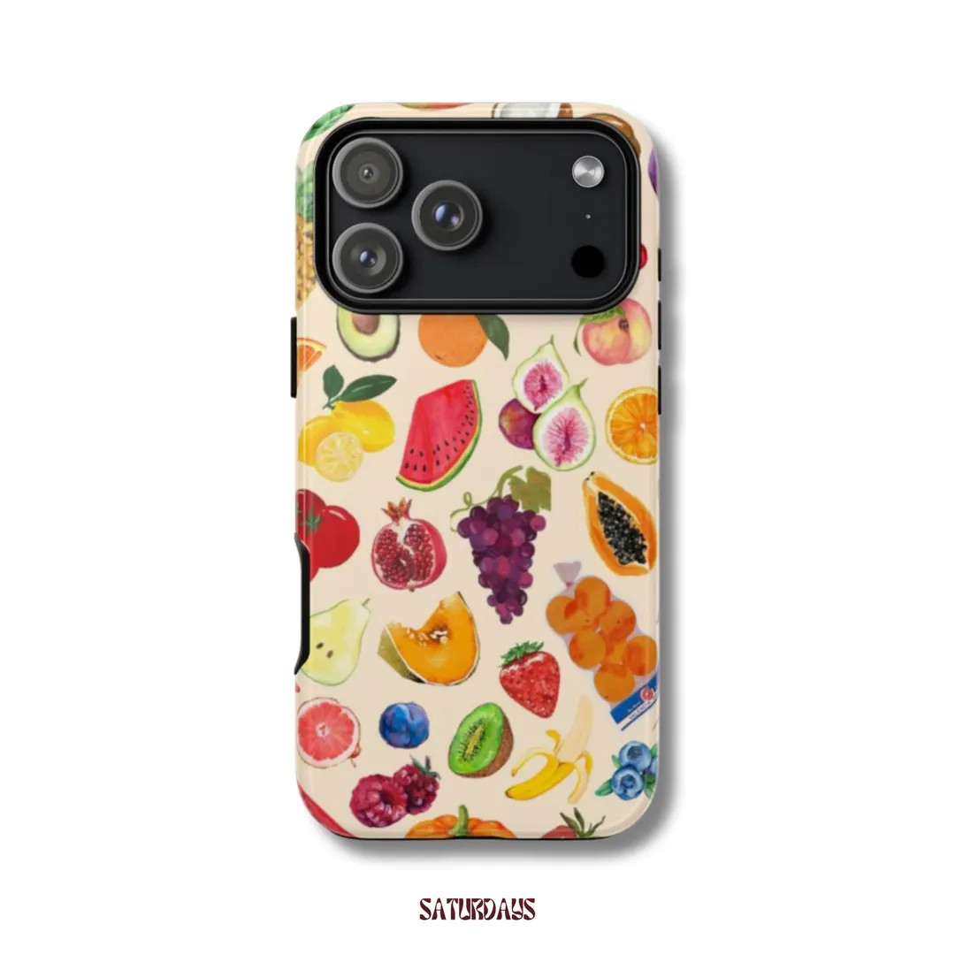 Farmers Market Food Collage Phone Case, Fruity Art Phone Case, Cute Aesthetic Phone Case iPhone 1... | Etsy (Global)