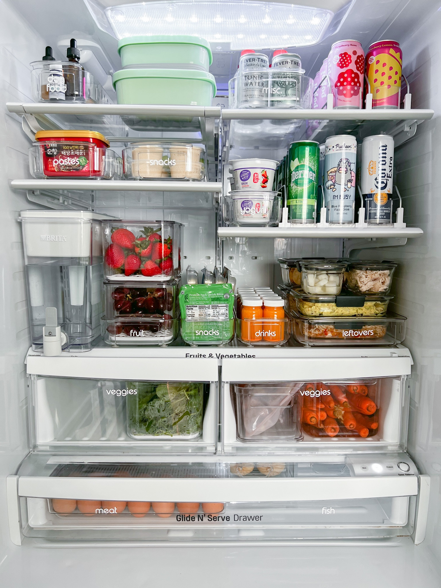 Fridge organization with acrylic organizers! 

#LTKFind #LTKunder50 #LTKhome