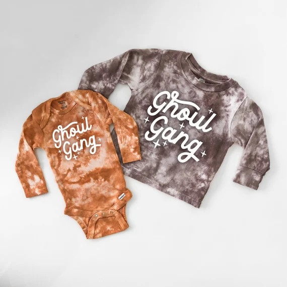 Ghoul Gang Tie Dye Halloween Baby Onesie Toddler Youth or - Etsy | Etsy (US)