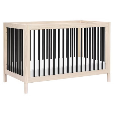 Babyletto Gelato 4-in-1 Convertible Crib with Toddler Bed Conversion Kit - Washed Natural/Black | Target