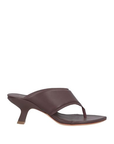 Vic Matiē Woman Thong sandal Chocolate brown Size 7.5 Leather | YOOX (US)