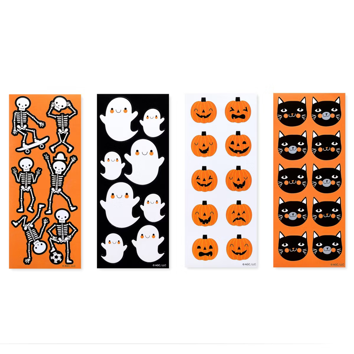 68ct Halloween 'Skeletons, Ghosts, Pumpkins and Cats' Stickers | Target