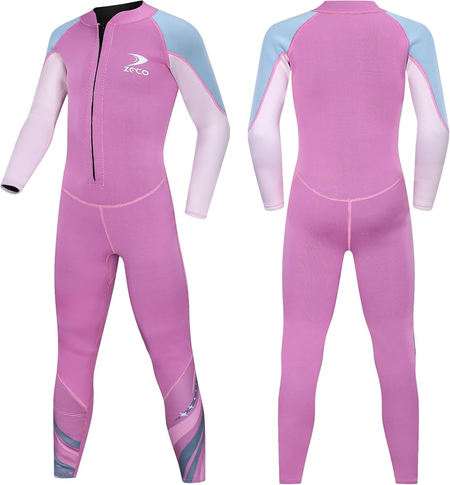 ZCCO Kids Wetsuit,2.5mm Neoprene Diving Suit for Teens,Full Body Swimsuit for Boys and Girls,Long... | Amazon (US)