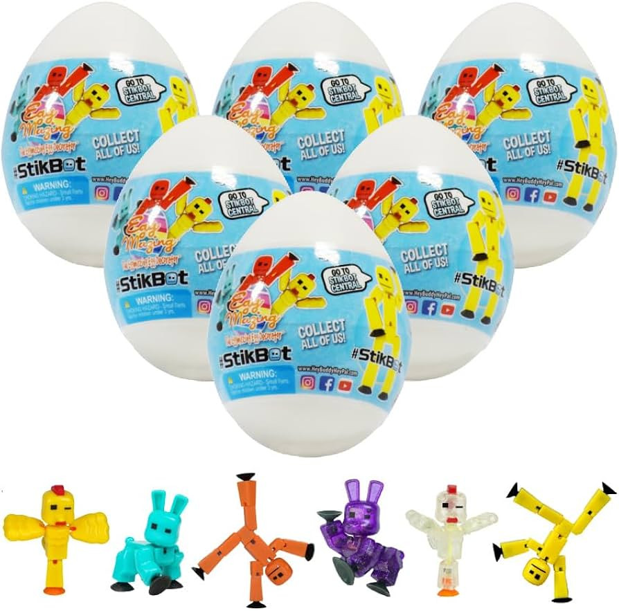The EggMazing StikBot Egg - for The EggMazing Easter Egg Decorating Spinner - Toy Plastic Egg wit... | Amazon (US)