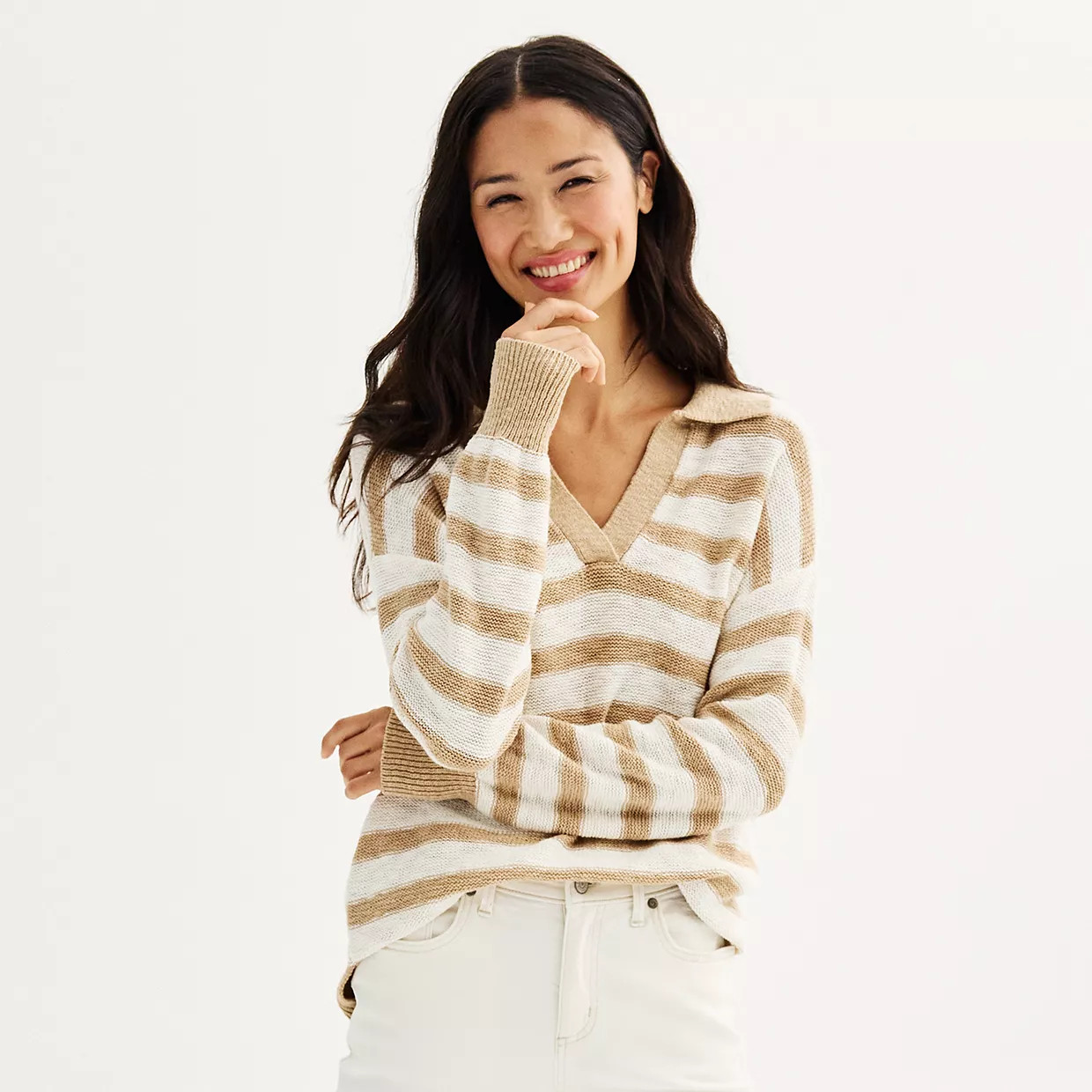 Women's Sonoma Goods For Life® Collared Pullover Sweater | Kohl's