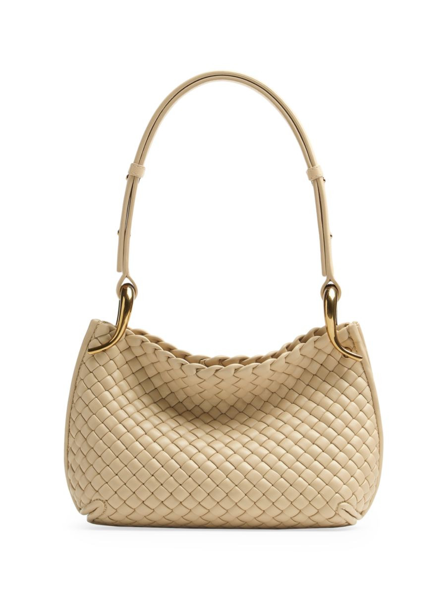 Padded Intreccio Leather Shoulder Bag | Saks Fifth Avenue