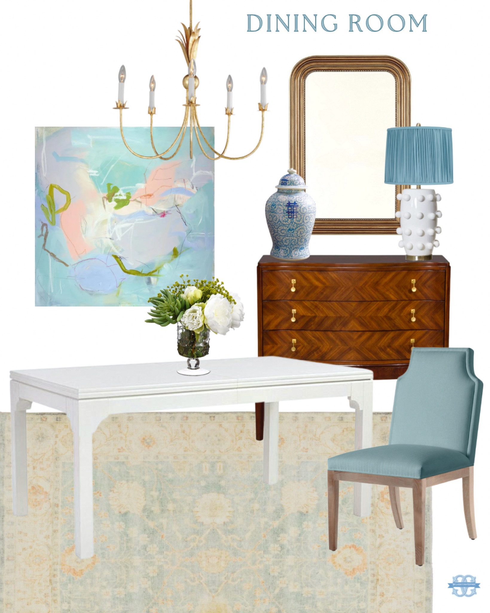 Fun & bright grandmillennial dining room inspo🩵

Home decor, Dining Room, Dining Decor, Dining Table, Dining Chair, Chandelier

#LTKhome