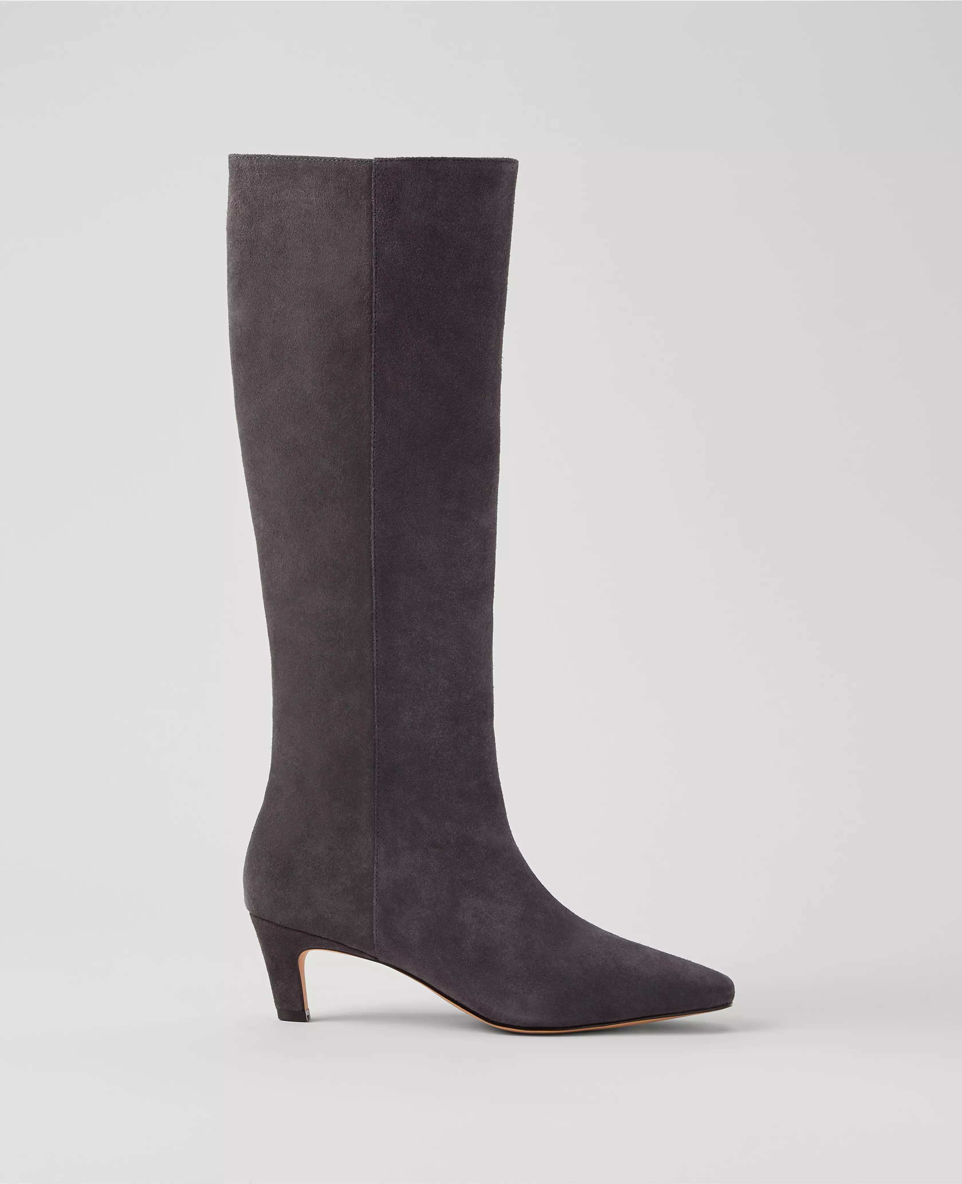 Kitten Heel Suede Boot | Ann Taylor