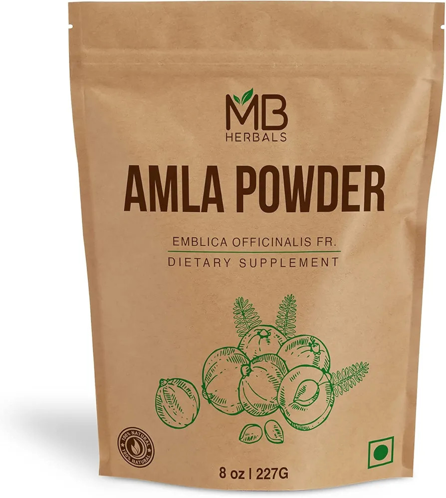 MB Herbals De-Seeded Amla Powder 8 oz | 0.5 lb | 227g | Amalaki | Amla Berries Powder | Non-GMO |... | Amazon (US)