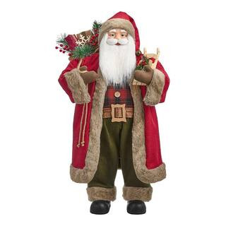 Home Accents Holiday 3 ft Santa with Presents and Sled 25CD00571 - The Home Depot | The Home Depot
