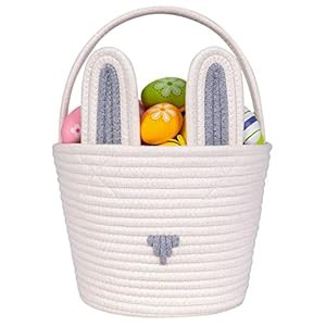 CubesLand Easter Baskets Easter Egg Hunt Baskets for Kids , Cute Bunny Gift Basket for Baby Easte... | Amazon (US)