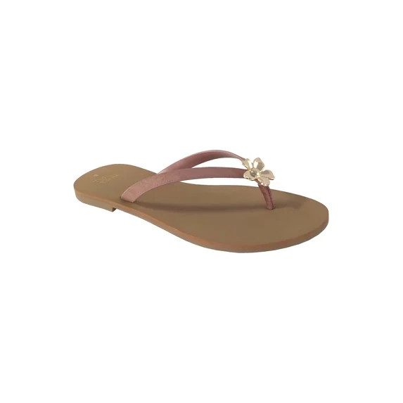 Time and Tru Women's Ornament Thong Sandals | Walmart (US)