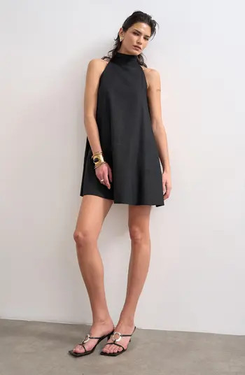 Topshop Linen Trapeze Minidress | Nordstrom | Nordstrom