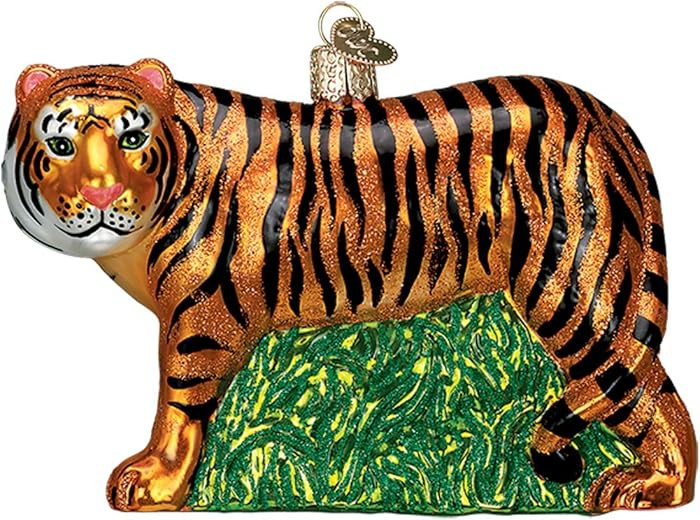 Old World Christmas Tiger Glass Blown Ornament for Christmas Tree, Handcrafted Holiday Decoration... | Amazon (US)