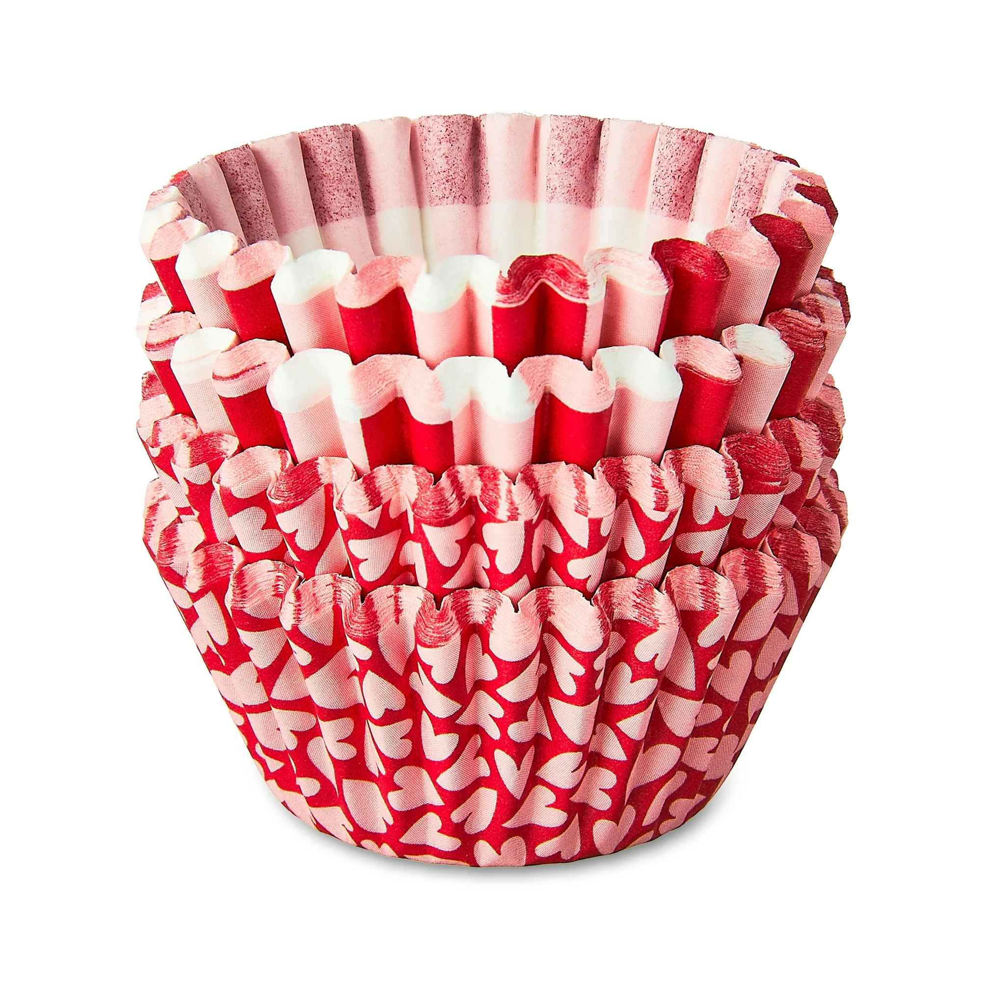 Great Value Red Heart Mini Cupcake Liner, 100 Count | Walmart (US)