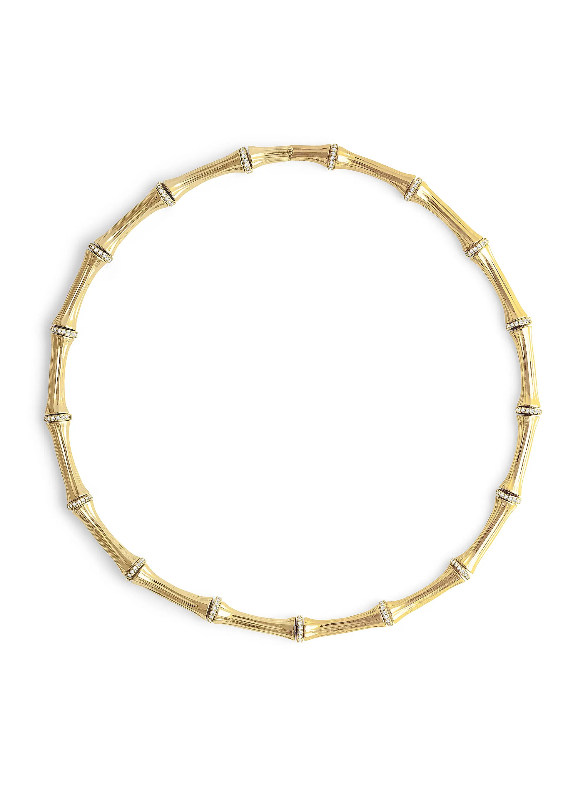 Anabel Aram Bamboo 18K-Gold-Plated &amp; Crystal Necklace | Saks Fifth Avenue | Saks Fifth Avenue