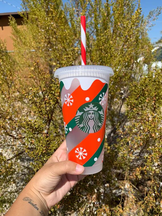 Christmas Starbucks cup Christmas Starbucks tumbler winter | Etsy | Etsy (US)