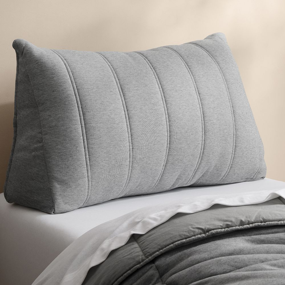 Jersey Kickback Wedge Pillow™ - Medium Gray | Dormify