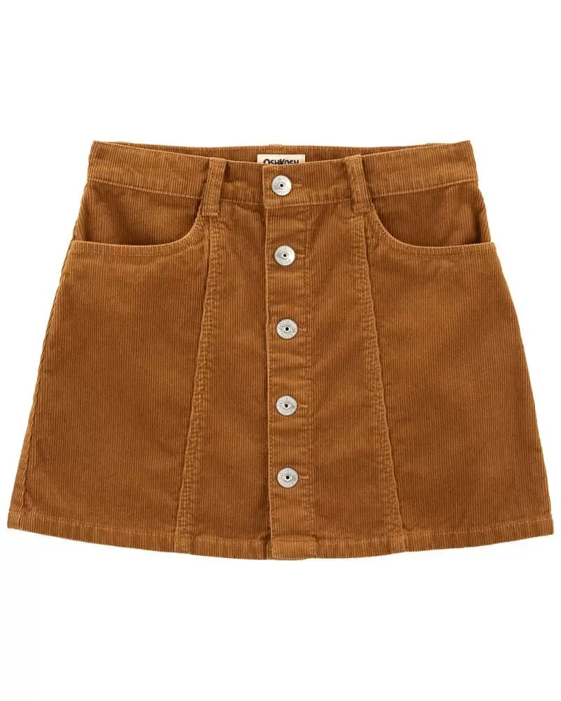 Kid Button-Up Corduroy Skirt | OshKosh B'gosh