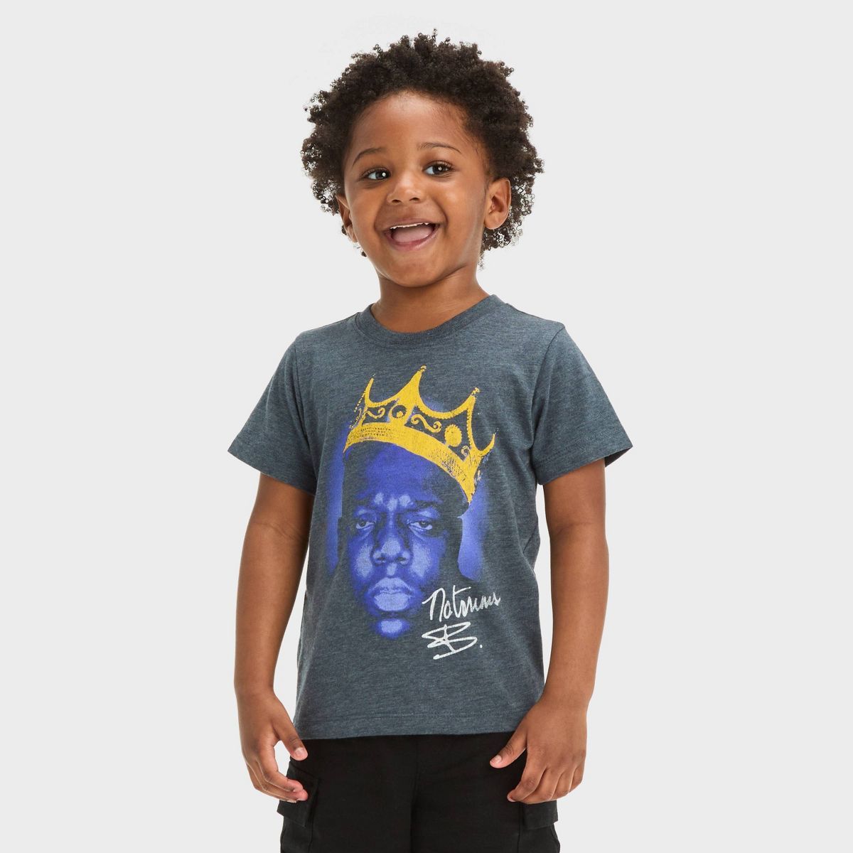 Toddler Boys' Notorious BIG Short Sleeve T-Shirt - Navy Blue | Target