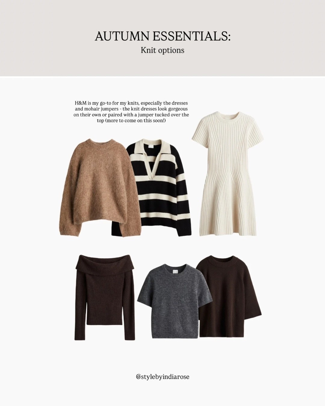 AUTUMN ESSENTIALS: A capsule wardrobe guide - Knits 🍂

#LTKautumn #LTKstyletip #LTKeurope