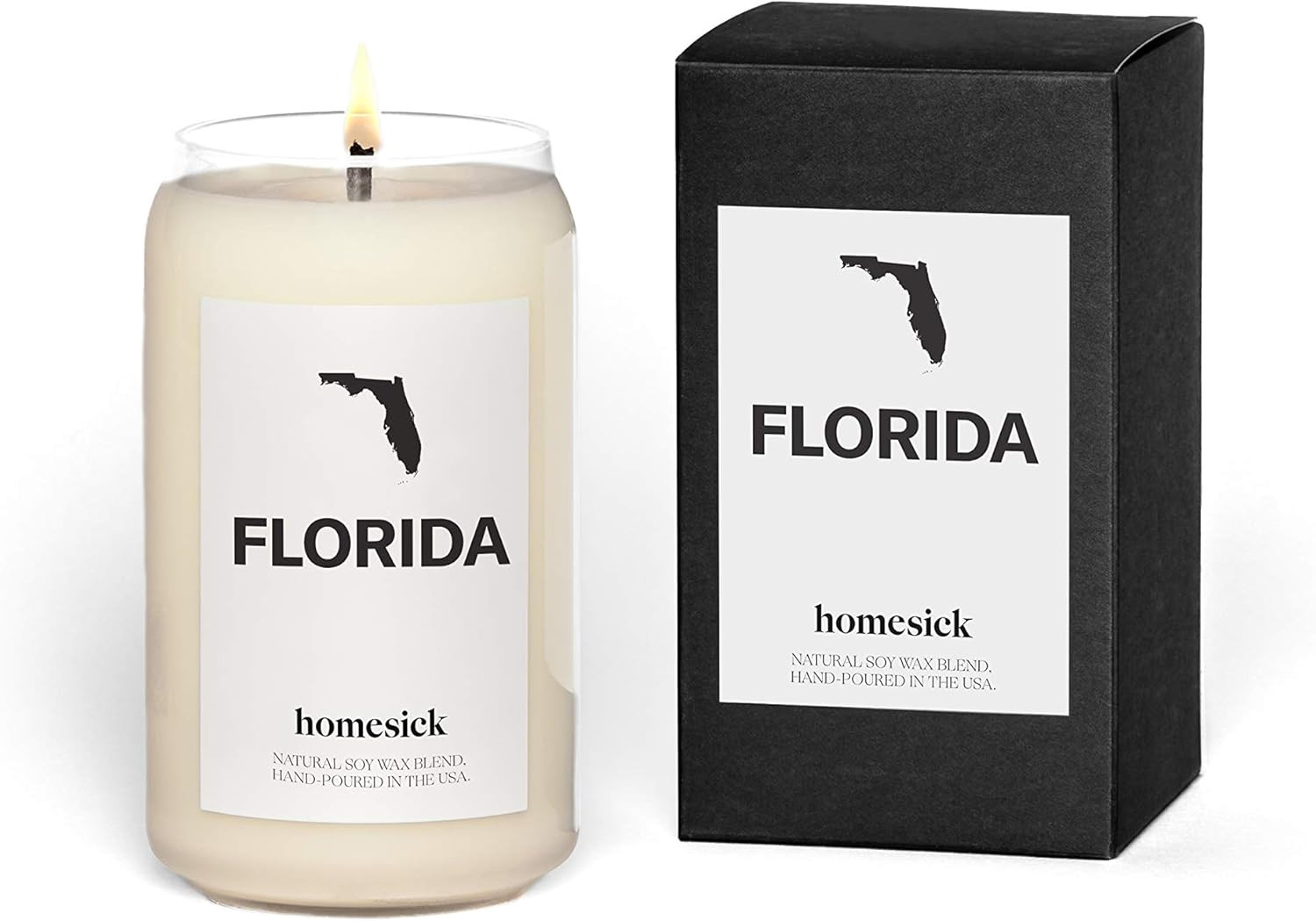 Homesick Premium Scented Candle, Florida - Scents of Spanish Moss, Bergamot, 13.75 oz, 60-80 Hour... | Amazon (US)