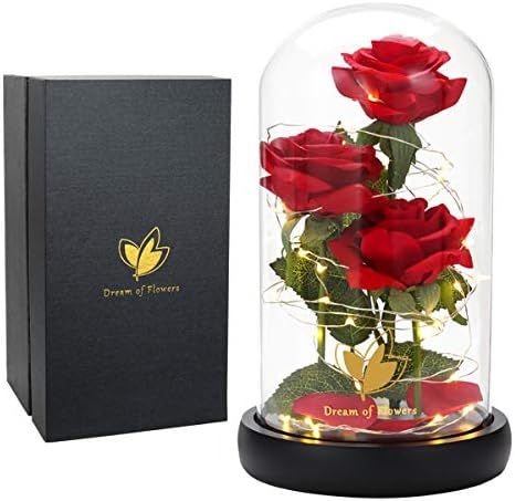 Mom Gift for Mothers Day, Unique Gifts for Mom, Valentine Rose Gift Decorations Beauty and The Be... | Amazon (US)