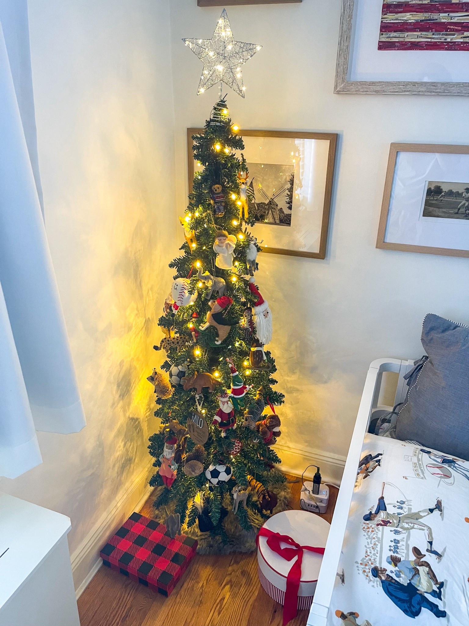 Baby boy woodland Christmas tree - deer and woodland creature ornaments 
Toddler Christmas tree
Toddler boy
Soccer ornament
Animal ornament

#LTKFindsUnder50 #LTKKids #LTKHome