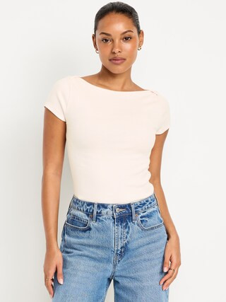 Snug Boatneck T-Shirt | Old Navy (CA)