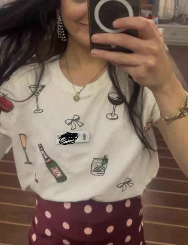 The Caitlin Embroidered Boxy Tee by Maeve | Anthropologie (US)